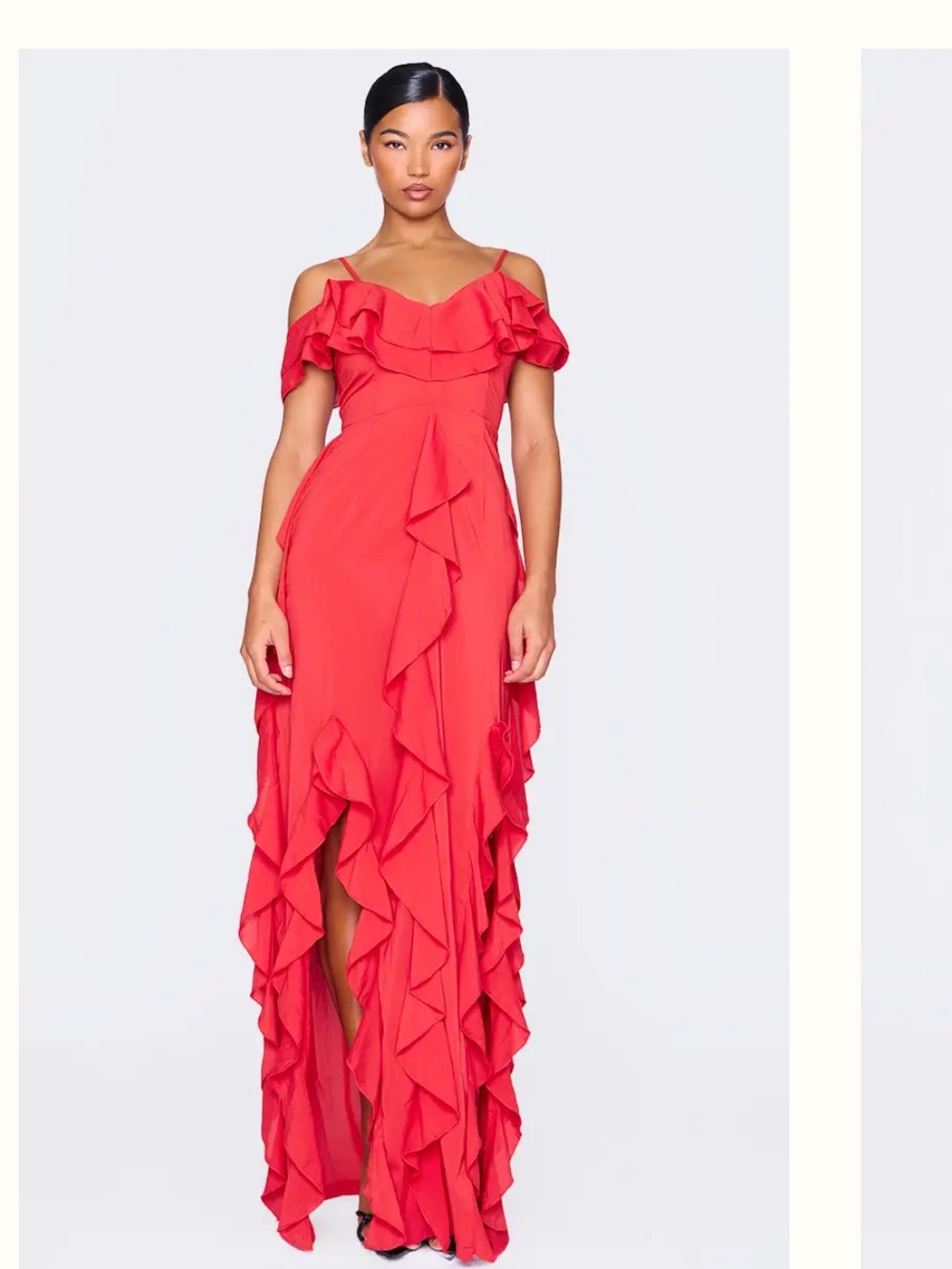 PrettyLittleThing Red Strappy Dress